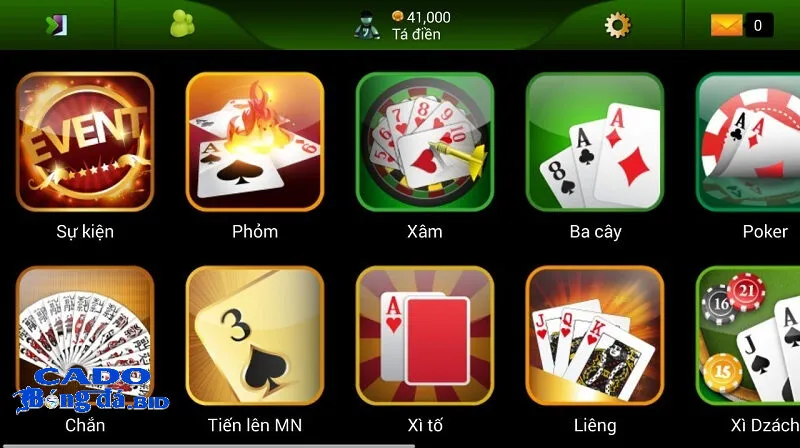 Hướng dẫn bắt đầu chơi Đánh bài trên Cá Độ Bóng Đá