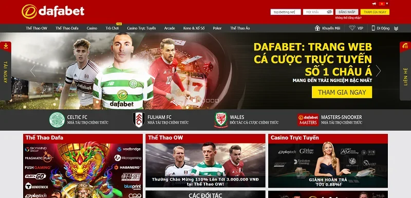 Dafabet – Nhà Cái Tài Trợ CLB Lớn